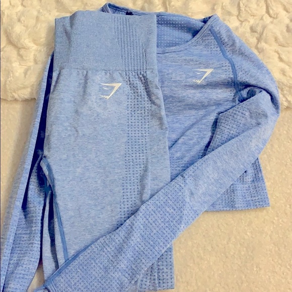 Gymshark Other - Gymshark NWOT// Vital Seamless Set Blue $65